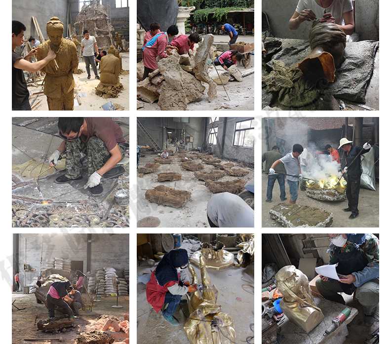 銅雕塑廠家，銅雕塑鑄造流程，銅雕塑定制