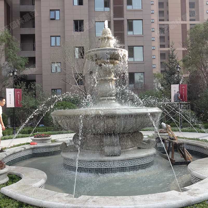 石雕噴泉，花崗巖噴泉，景觀噴泉