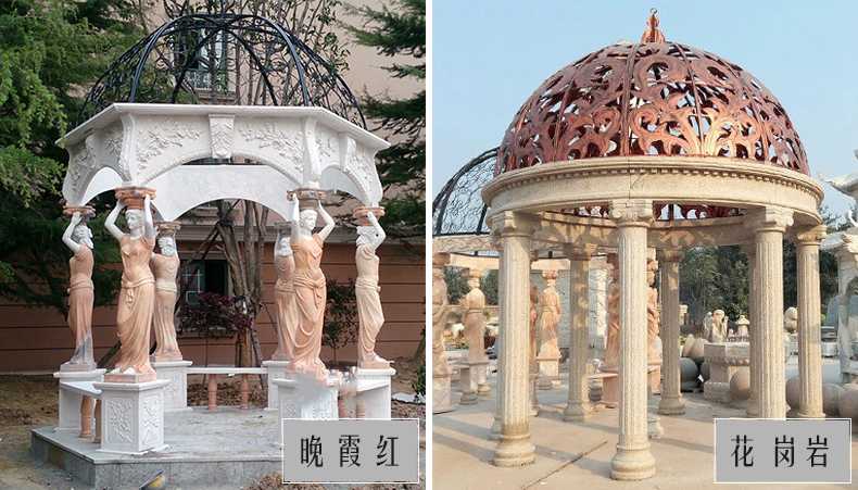 歐式景觀涼亭，大理石涼亭，石雕景觀涼亭