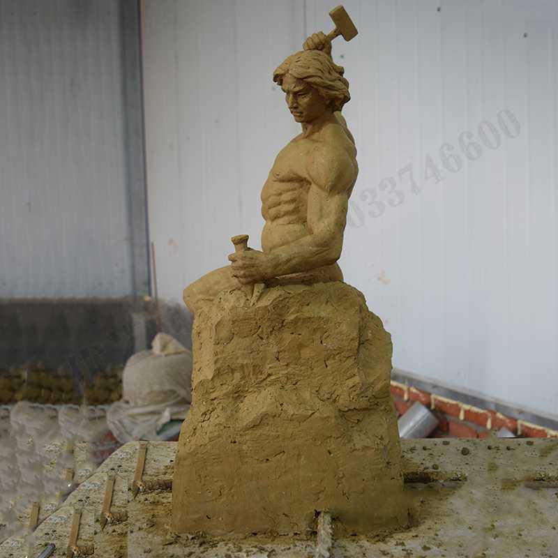 自我雕刻雕塑，自我雕刻擺件，雕刻自我