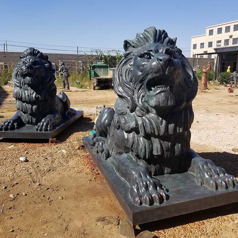 匯豐銅獅子，銅匯豐獅子，銅雕塑廠家，銅獅子廠家